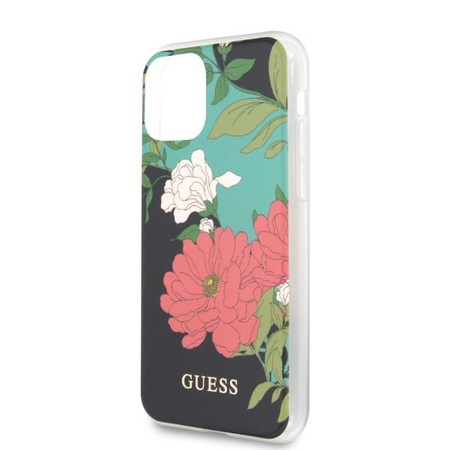 Guess GUHCN58IMLFL01 iPhone 11 Pro czarny/black N°1 Flower Collection