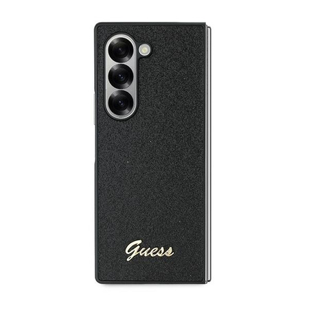 GUESS ETUI CASE DO SAMSUNG Z FOLD 6 F956 GLITTER SCRIPT Z LOGO METALOWYM