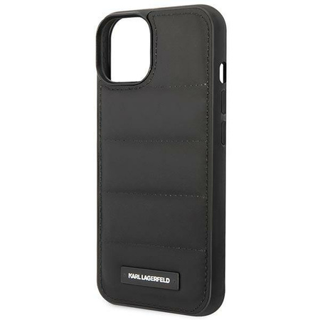 Etui Karl Lagerfeld KLHCP14SPSQAK na iPhone 14 hardcase - czarne Puffy Elongated Logo