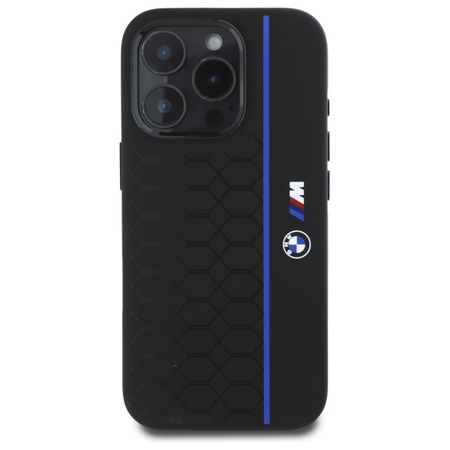BMW ETUI CASE HARDCASE SILIKONOWE DO IPHONE 16 PRO 6.3 DO MAGSAFE HEXAGON