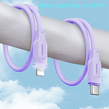 USAMS KABEL USB-C NA DO LIGHTNING 20W DO IPHONE 12 13 14 1,2M Z FAST