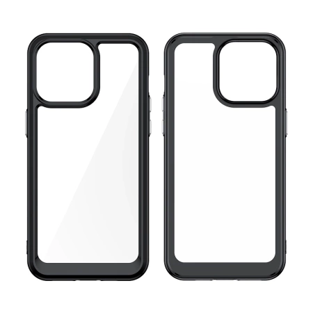 HURTEL ETUI DO IPHONE 15 PRO OUTER SPACE Z ELASTYCZNĄ RAMKĄ WZMOCNIONE