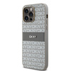 DKNY ETUI HARDCASE LEATHER MONO STRIPE DO IPHONE 14 PRO MAX 6.7 Z METALOWYM