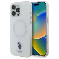 US POLO ASSN ETUI DO IPHONE 16 PRO MAX 6.9 DO MAGSAFE Z RINGIEM BIAŁYM