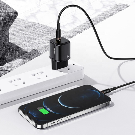 USAMS ŁADOWARKA SIECIOWA 1XUSB-C DO IPHONE 12 13 14 PD20W SZYBKIE ŁADOWANIE