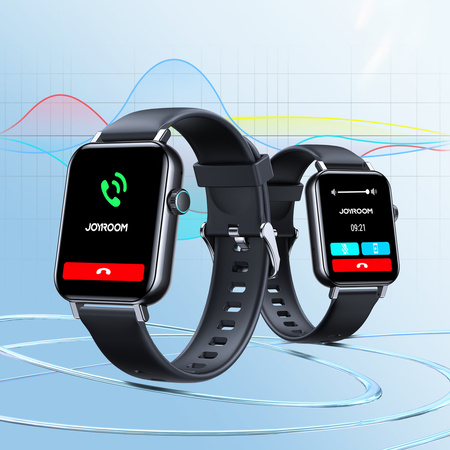 Joyroom smartwatch Fit-Life Series z funkcją odbierania połączeń IP68 czarny (JR-FT5)