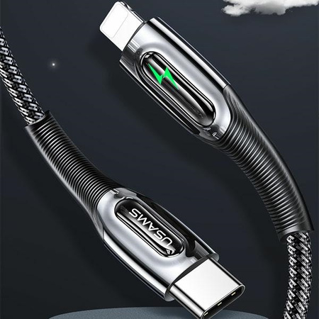 USAMS KABEL USB-C DO LIGHTNING DO IPHONE 12 13 14 15 20W PD SZYBKO ŁADUJĄCY