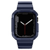 Kingxbar CYF106 2w1 pancerne etui Apple Watch SE, 8, 7, 6, 5, 4, 3, 2, 1 (41, 40, 38 mm) z paskiem niebieskie