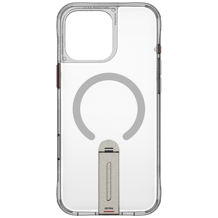 Etui Skinarma Helix do iPhone 16 Pro Max Magnetic Charging 360 Rotating Stand titanium