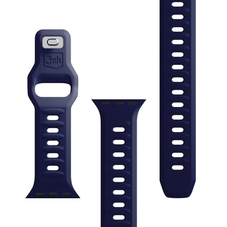 38/40/41/42 mm Ocean Blue (small) - 3mk Silicone Watch Strap for Apple