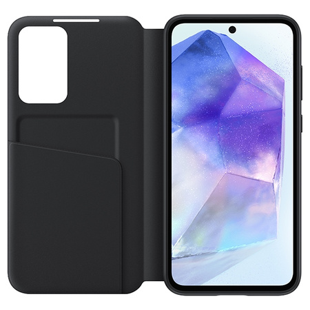 Etui Samsung EF-ZA556CBEGWW A55 5GA556 czarny/black Smart View Wallet Case