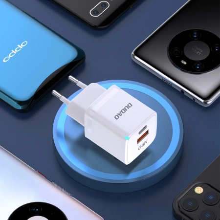 DUDAO ŁADOWARKA SIECIOWA GAN 33W PPS USB C/USB DO TELEFONÓW SZYBKIE