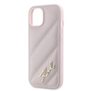 KARL LAGERFELD ETUI HARDCASE DO IPHONE 14 15 13 6,1 DIAGONAL QUILTED SCRIPT