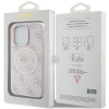 Etui Guess 4G Collection Leather Metal Logo MagSafe na iPhone 14 Pro Max - różowe