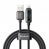 MCDODO ŁADOWARKA KABEL USB LIGHTNING SZYBKIEGO ŁADOWANIA DO IPHONE 1M LED