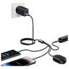 USAMS KABEL 4W1 USB-C DO LIGHTNING MICROUSB DO SMARTFONÓW 1,2M 15W