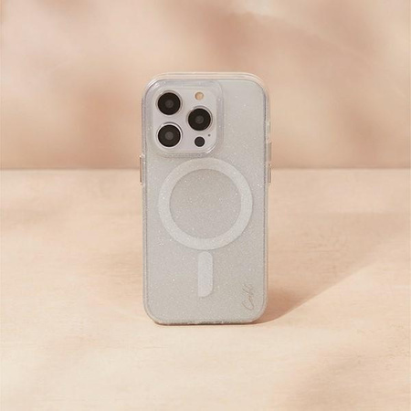 UNIQ etui Coehl Lumino iPhone 14 Pro Max 6,7" srebrny/sparkling silver