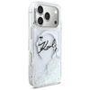 Etui Karl Lagerfeld Liquid Glitter Karl  Script Logo MagSafe do iPhone 17 Pro przezroczysty