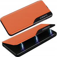 Eco Leather View Case elegancki futerał etui z klapką i funkcją podstawki iPhone 13 Pro Max pomarańczowy