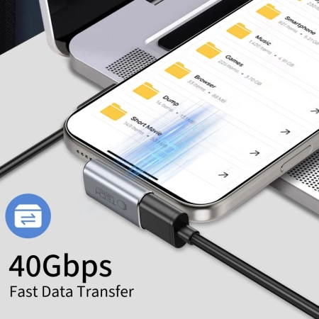 TECH-PROTECT ADAPTER KĄTOWY USB-C DO TELEFONÓW LAPTOPÓW 3.1 ULTRABOOST
