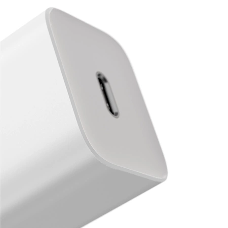 Szybka ładowarka sieciowa Baseus Si USB-C 25W 3A z kablem USB-C / USB-C 1m - biały