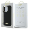 Guess GUHCP16LSMBSLK iPhone 16 Pro 6.3"  czarny/black hardcase Silicone Script Metal Logo & Frame