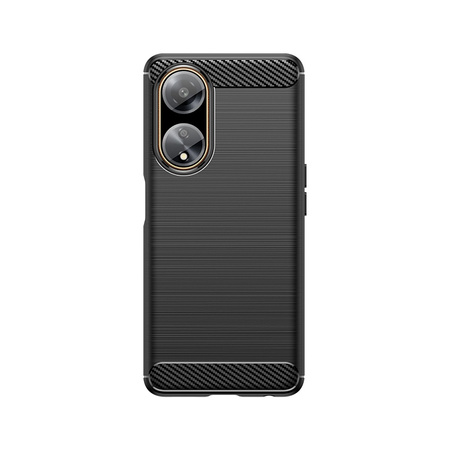 Elastyczne etui wzór karbon do Oppo A98 5G Carbon Case - czarne