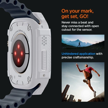 Etui Spigen Rugged Armor na Apple Watch Ultra 1 / 2 (49 mm) - białe