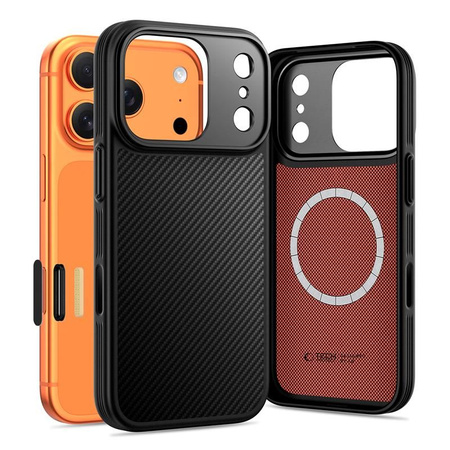 TECH-PROTECT KEVLAR ARAMID CC MAGSAFE IPHONE 17 PRO BLACK