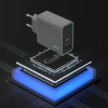 CUKTECH ŁADOWARKA SIECIOWA CUKAD653EUGR 65W DO APPLE TELEFONÓW 2x USB-C 1x