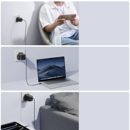JOYROOM ŁADOWARKA SIECIOWA 45W USB-C DO LAPTOP TELEFON TABLET SZYBKIE
