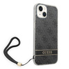 Guess GUOHCP14MH4STK iPhone 14 Plus 6,7" czarny/black hardcase 4G Print Strap