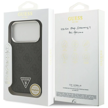 GUESS ETUI DO IPHONE 17 PRO 4G TRIANGLE LOGO MAGSAFE PREMIUM DESIGN