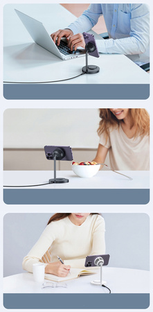 Docking Station, 2-in-1, Magnetic, for iPhone, Airpods, black, Mcdodo