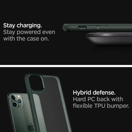 SPIGEN ULTRA HYBRID IPHONE 11 PRO MIDNIGHT GREEN