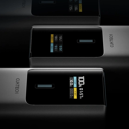Powerbank CUKTECH CKPB100PGLBL 150W 10000mAh USB-C USB-A - szary