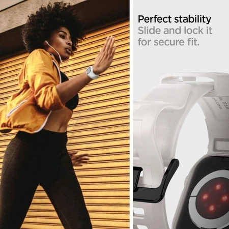 Etui Spigen Rugged Armor Pro na Apple Watch 4 / 5 / 6 / 7 / 8 / 9 / SE (44 / 45 mm) - beżowe