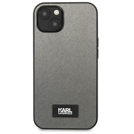 Karl Lagerfeld KLHCP13SSFMP2DG iPhone 13 mini 5,4" hardcase srebrny/silver Saffiano Plaque