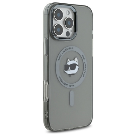 KARL LAGERFELD POKROWIEC DO IPHONE 16 PRO 6.3 METAL CHOUPETTE HEAD DO