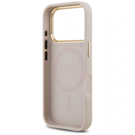 GUESS ETUI 4G PU CLASSIC LOGO MAGSAFE DO IPHONE 17 PRO CASE LUKSUSOWE