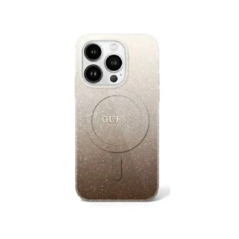 GUESS ETUI HARDCASE DO IPHONE 16 PRO 6.3 DO MAGSAFE GLITTER GRADIENT BROWN