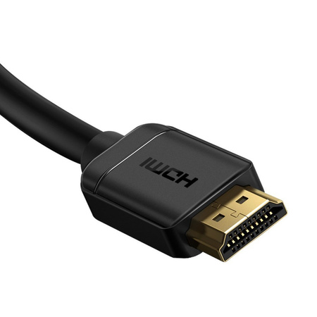 BASEUS KABEL HDMI 2.0 4K 60 HZ 3D HDR 18 GBPS 1 M CZARNY