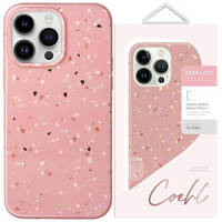 UNIQ etui Coehl Terrazzo iPhone 14 Pro Max 6,7" różowy/coral pink