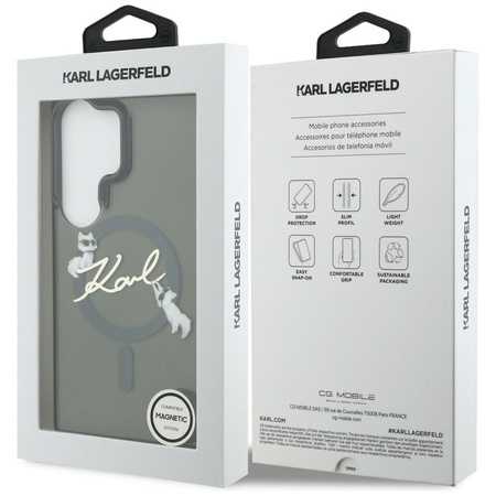 Etui Karl Lagerfeld IML KC Script        MagSafe do Samsung Galaxy S26 Ultra czarny