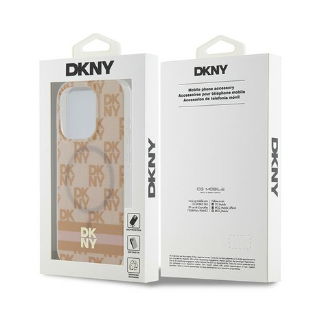 DKNY POKROWIEC HARDCASE DO IPHONE 15 PRO DO MAGSAFE CHECKERED MONO PATTERN