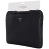 Torba Guess Sleeve 14 Grained Zipper    Pocket Triangle Logo czarny