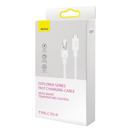 Baseus Explorer Series kabel przewód USB-C – Lightning 20W 2 m biały (CATS010302)