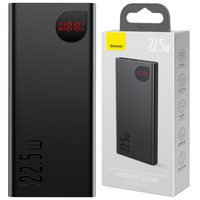Baseus Adaman Metal powerbank z szybkim ładowaniem 10000mAh 22.5W (Overseas Edition 2021) czarny
