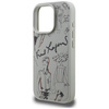 Etui Karl Lagerfeld Grained Pattern &    Logo MagSafe do iPhone 16 Pro Max szary