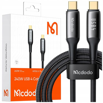 MCDODO CABLE USB-C FAST CHARGING THUNDERBOLT 4 40GBPS 240W USB TYPE C 1M